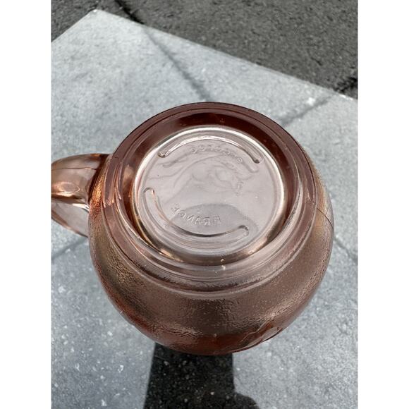 Vintage Arcoroc France Rosaline 8 Oz Pink Glass Rose Coffee Mugs ~set Of 4 - Picture 13 of 14